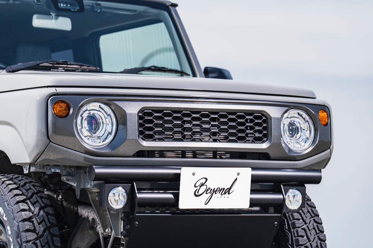 【ジムニー JB64W/JB74W/JC74W】 シンプルスタイルグリル TypeG(ABS製 塗装済み) ガンメタ