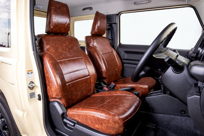 シートカバー PUブラウン ジムニー JB64/JB74/JC74（フロントのみ）