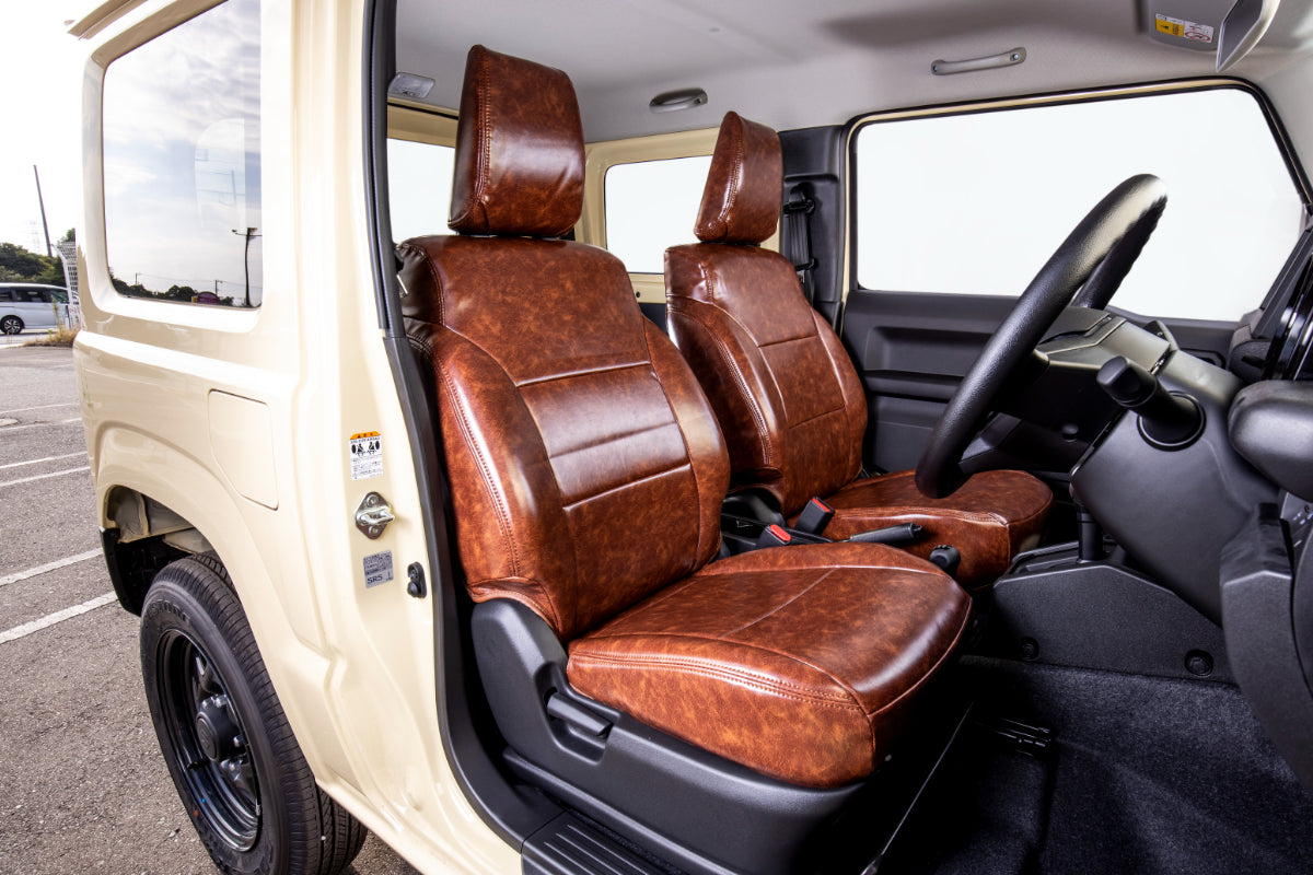 シートカバー PUブラウン ジムニー JB64/JB74/JC74